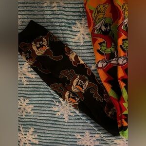 Looney Tunes /Warner Bros. Taz & Marvin The Martian Long Socks 2pair